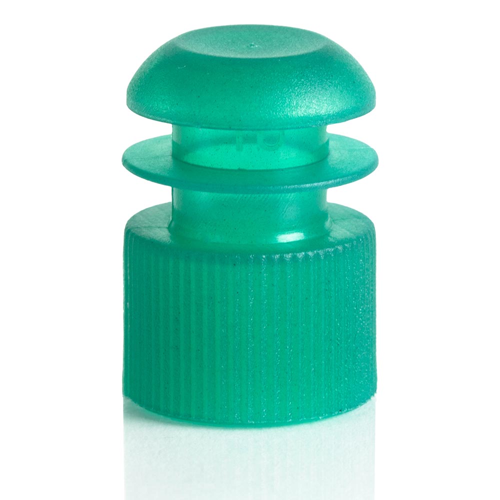 Cap, Flange Plug, 16mm, Green