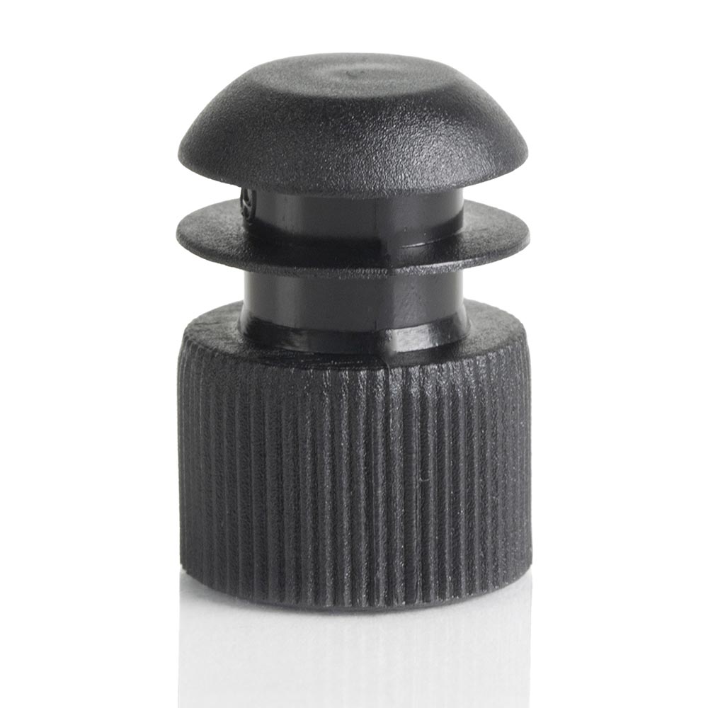 Cap, Flange Plug, 16mm, Black
