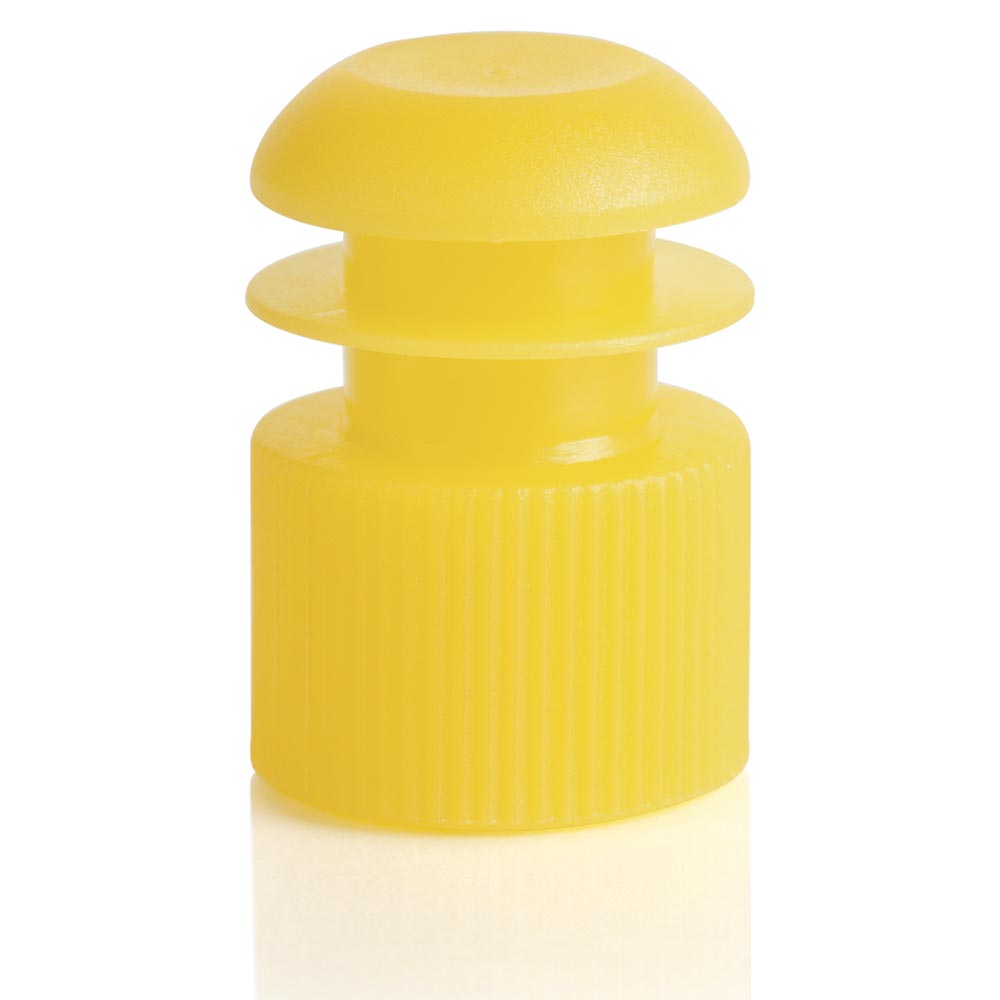 Cap, Flange Plug, 16mm, Yellow