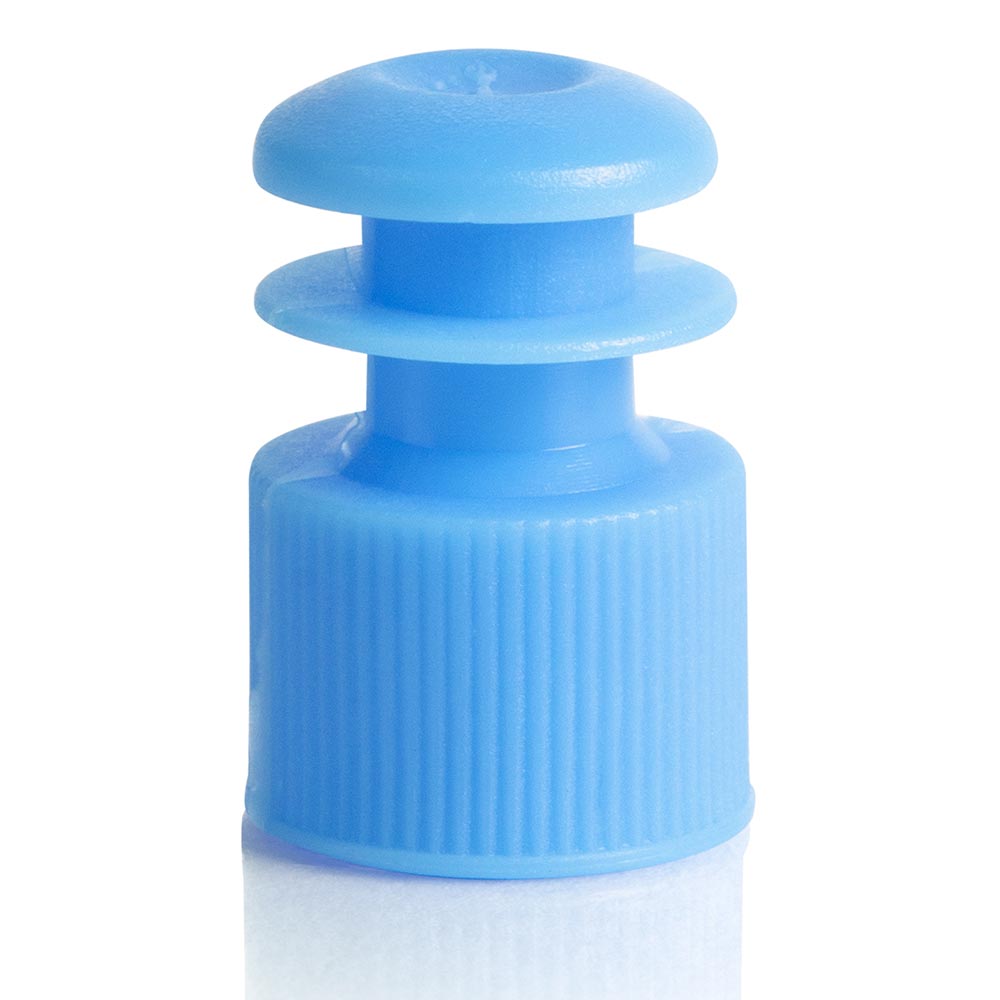 Cap, Flange Plug, 12mm, Blue
