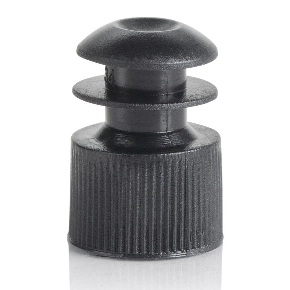 Cap, Flange Plug, 12mm, Black