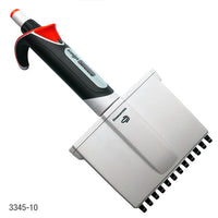 Pipette, Diamond Advance, Fully Autoclavable, 12-Channel, Adjustable Volume, 0.5 - 10uL, Red (Tip Group A)