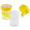 Urine Collection Cup with Integrated Transfer Device, 4oz (120mL), Graduated to 100mL, STERILE, Bulk