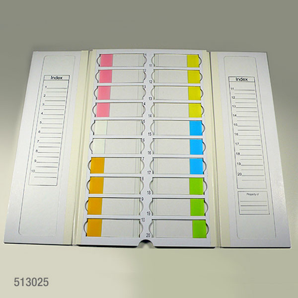 Slide Mailer, Cardboard, for 20 Slides, White