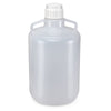 Carboys, Round with Handles, LDPE, White PP Screwcap, 20 Liter, Molded Graduations