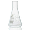 250mL Erlenmeyer Flask, Globe Glass, Heavy Duty, Narrow Mouth, Dual Graduations