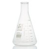 4000mL Erlenmeyer Flask, Globe Glass, Heavy Duty, Narrow Mouth, Dual Graduations