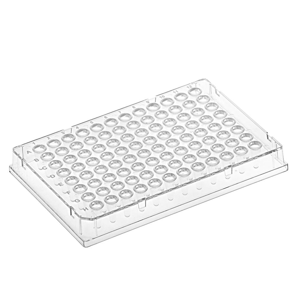 Diamond Shell 0.1mL 96 well PCR Plate, Full skirt, Clear PC frame and PP wells