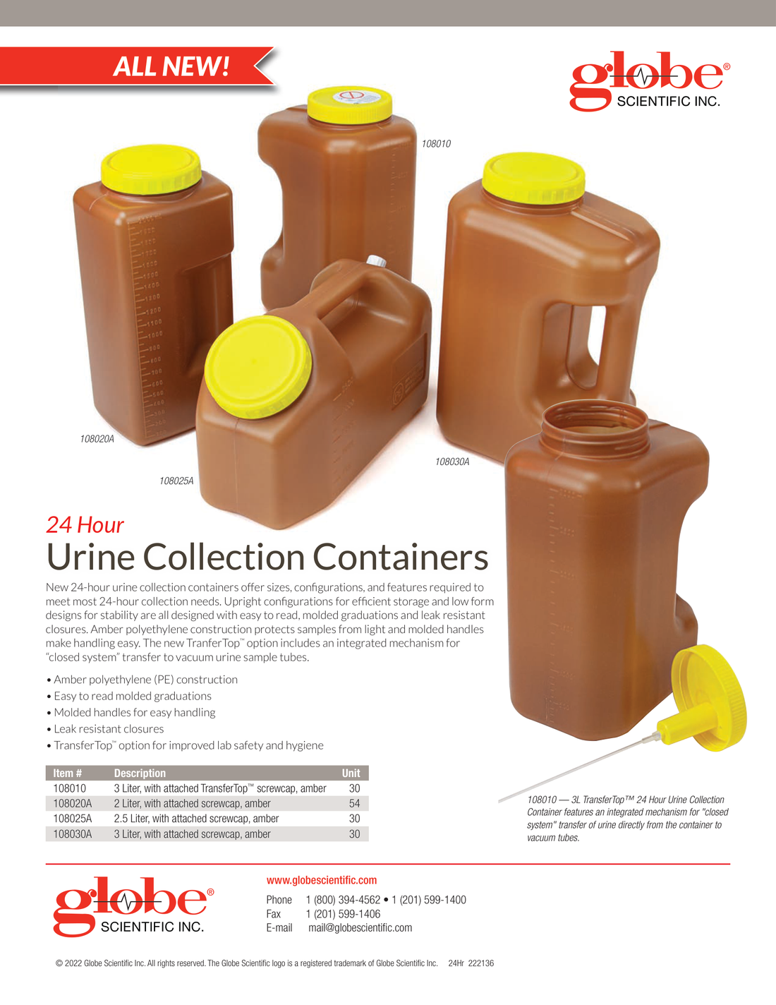 24Hr Urine Container Flyer