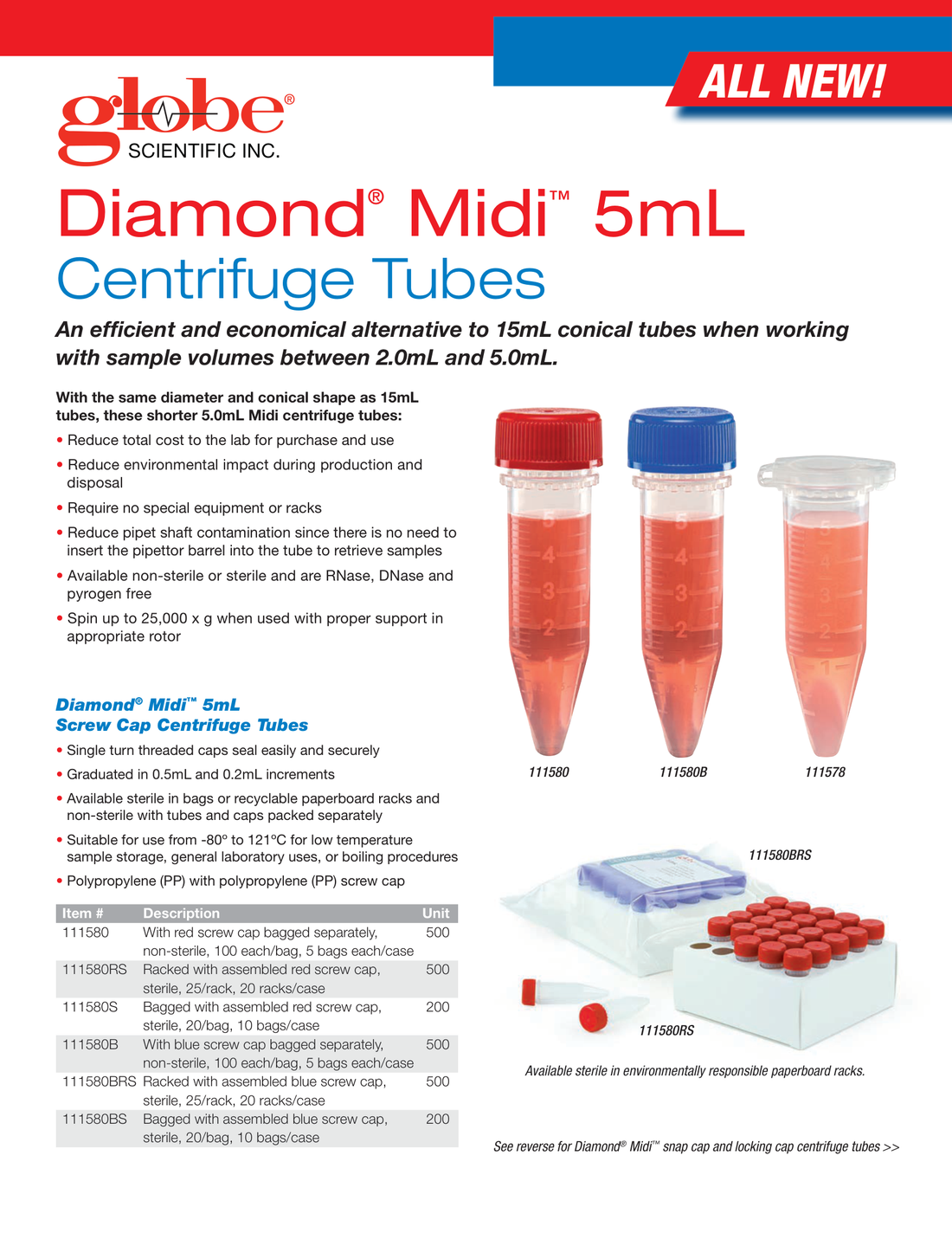 5mL Diamond Midi Tubes