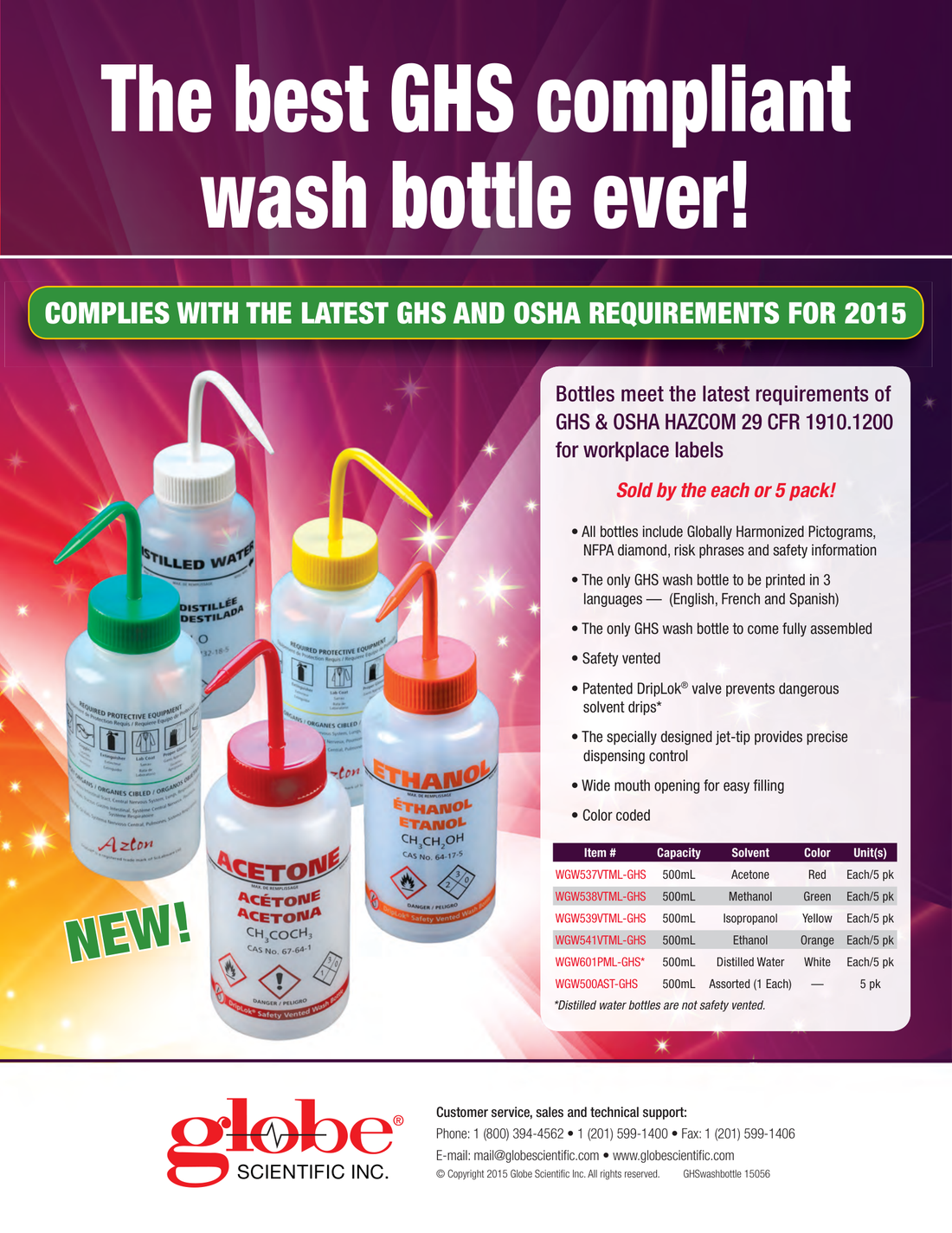 GHS Wash Bottle Flyer