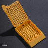 Cassette, Biopsy Embedding with Attached Lid, 35° Writing Area, ORANGE