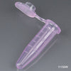 Microcentrifuge Tube, 0.5mL, PP, Attached Snap Cap, Graduated, VIOLET, Certified: Rnase, Dnase and Pryogen Free, 500/Stand Up Zipper Closure Bag