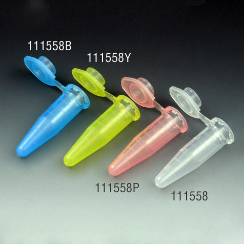 1.5mL Microcentrifuge Tube, PP, Attached Snap Cap, Graduated, Blue