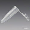 Microcentrifuge Tube, 1.5mL, PP, Attached Locking Snap Cap, Graduated, Natural, Lot Certified: Rnase, Dnase, Pryogen, ATP and Human DNA Free
