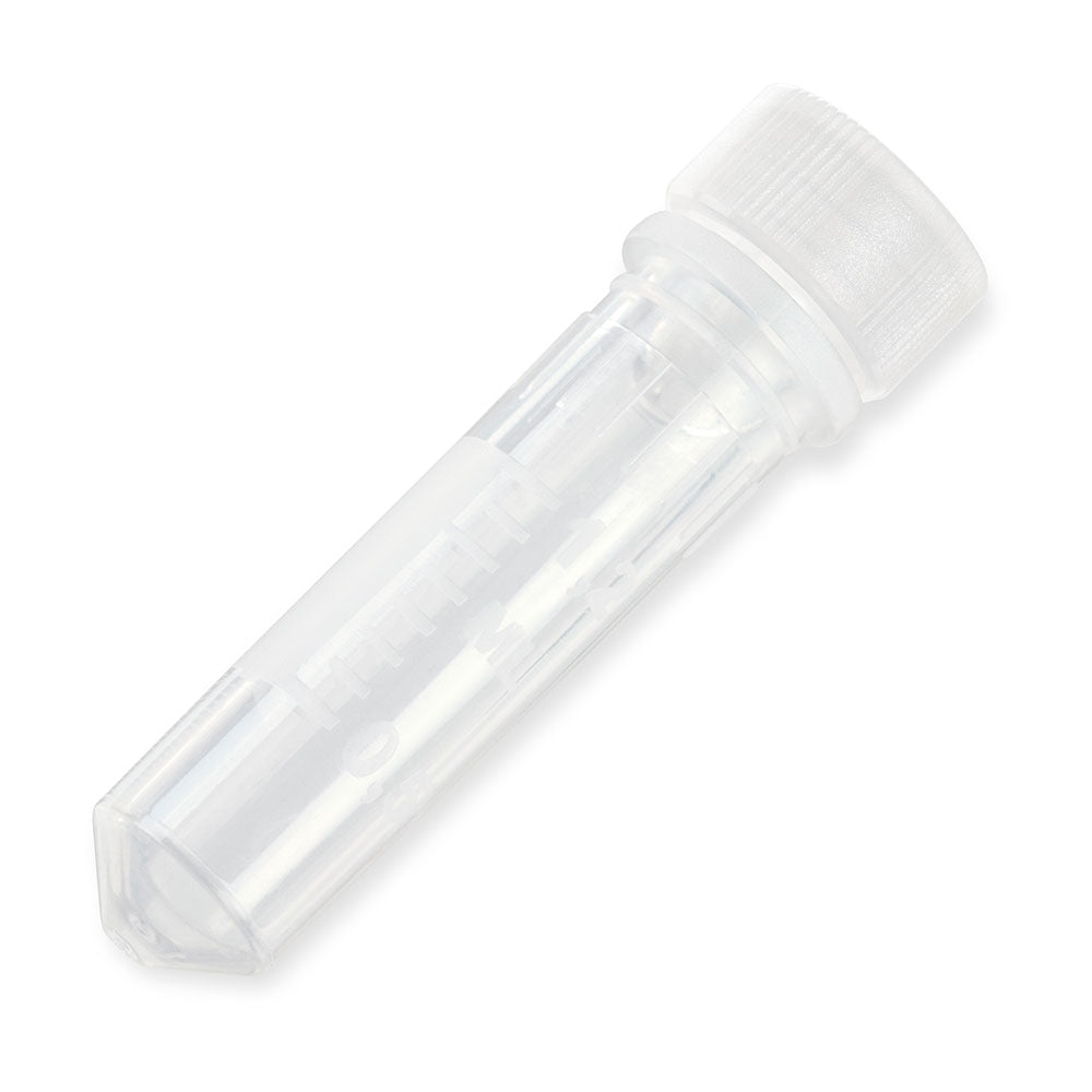 Microtube, 2mL, Attached Screw Cap, with O-Ring, STERILE, PP, 500/Bag, 2 Bags/Case