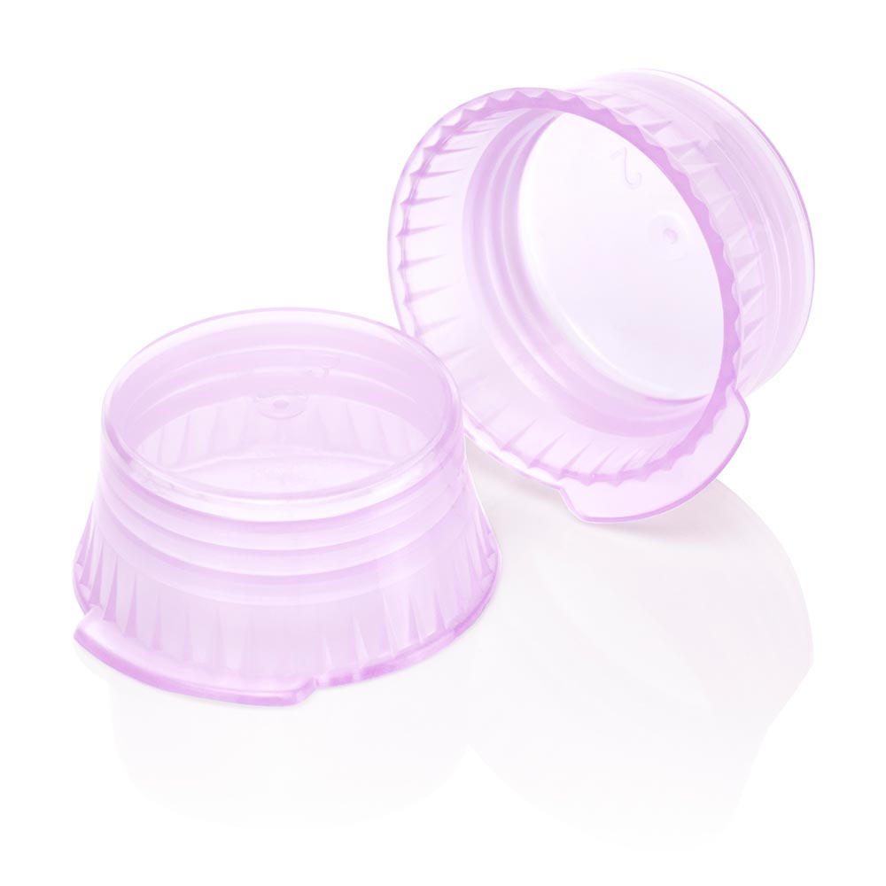 Cap, Snap, 16mm, PE, for 16mm Glass and Evacuated Tubes, Lavender