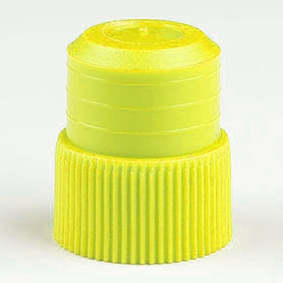 Cap, Plug, 16mm, Yellow