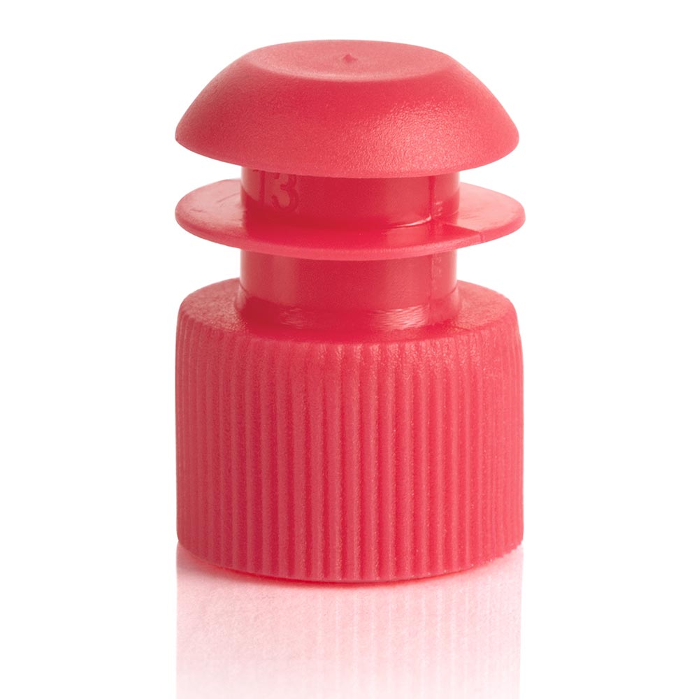 Cap, Flange Plug, 16mm, Red
