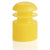 Cap, Flange Plug, 16mm, Yellow