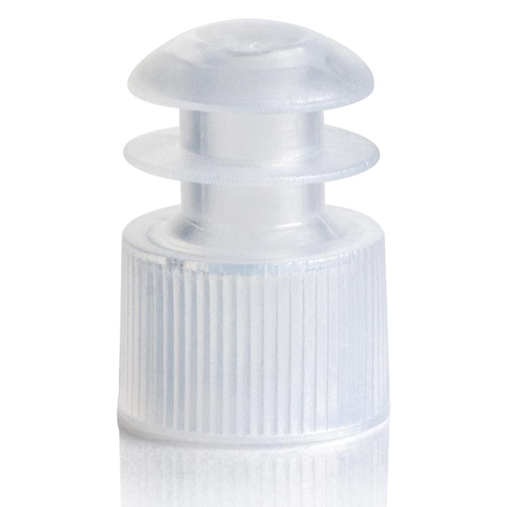Cap, Flange Plug, 12mm, Clear