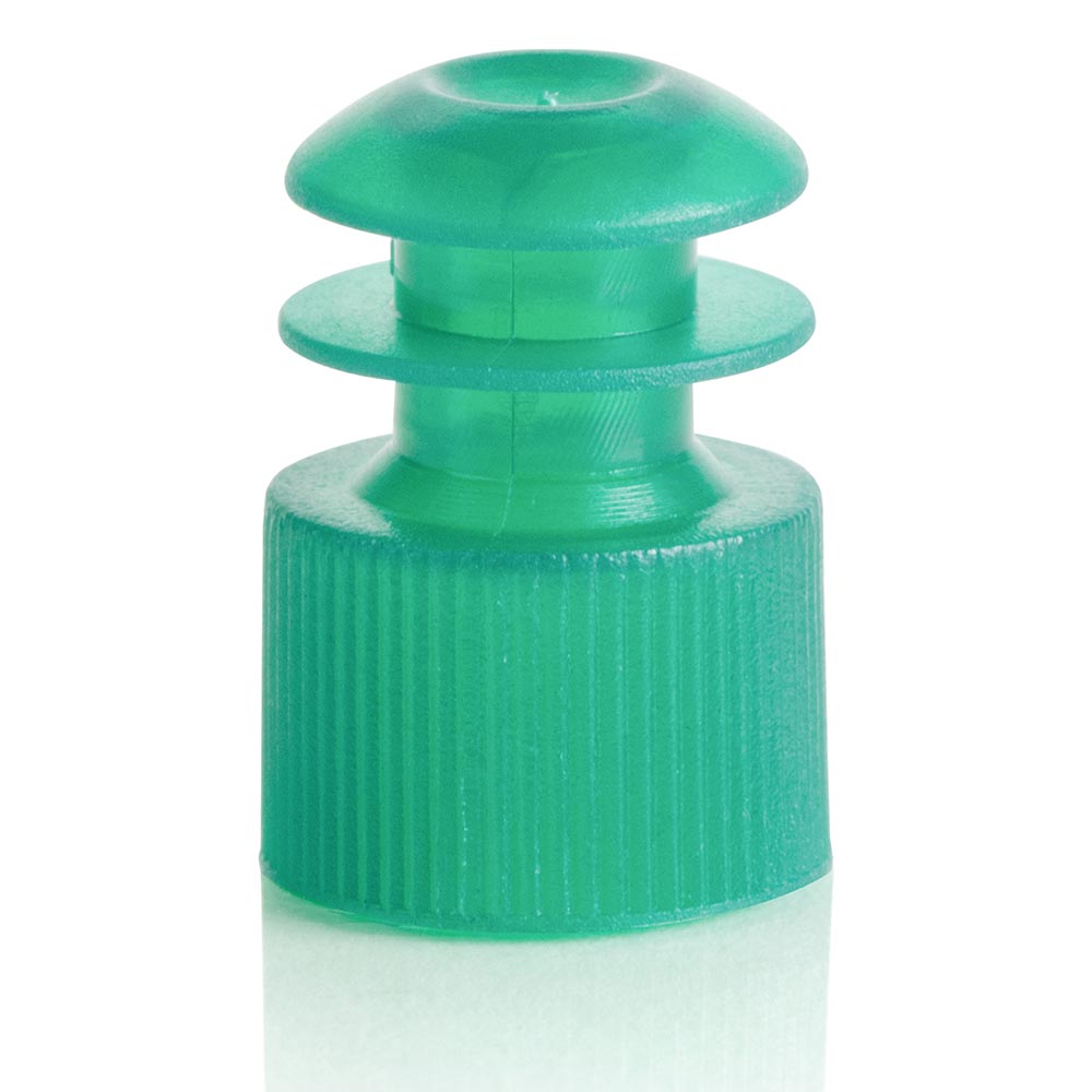 Cap, Flange Plug, 12mm, Green