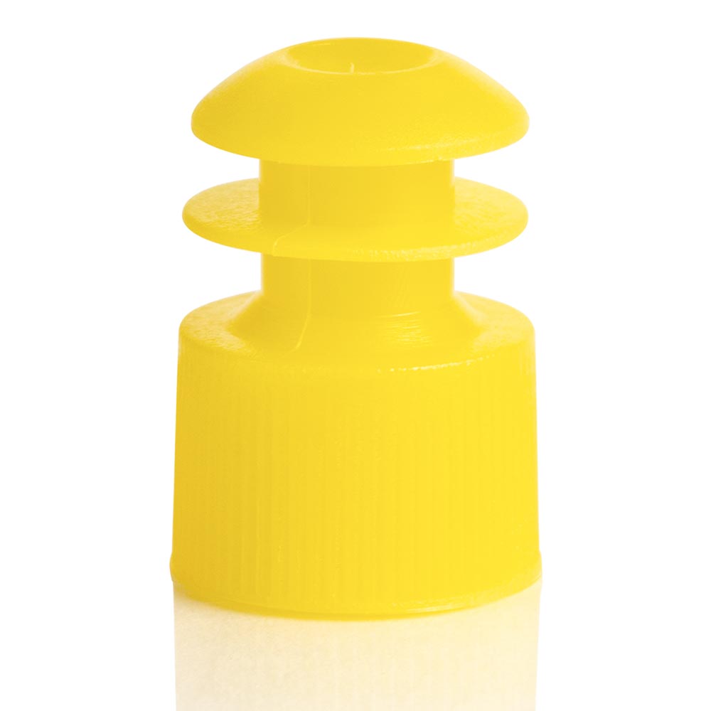Cap, Flange Plug, 12mm, Yellow