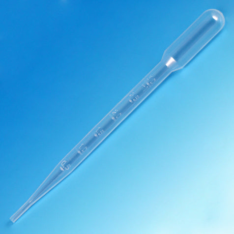 Transfer Pipet, 7.0mL, Large Bulb, Graduated to 3mL, 155mm, STERILE, 20/Pack, 20 Packs/Case
