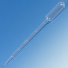 Transfer Pipet, 5.0mL, Large Bulb, Graduated to 1mL, 150mm, Bulb Draw - 3.4mL