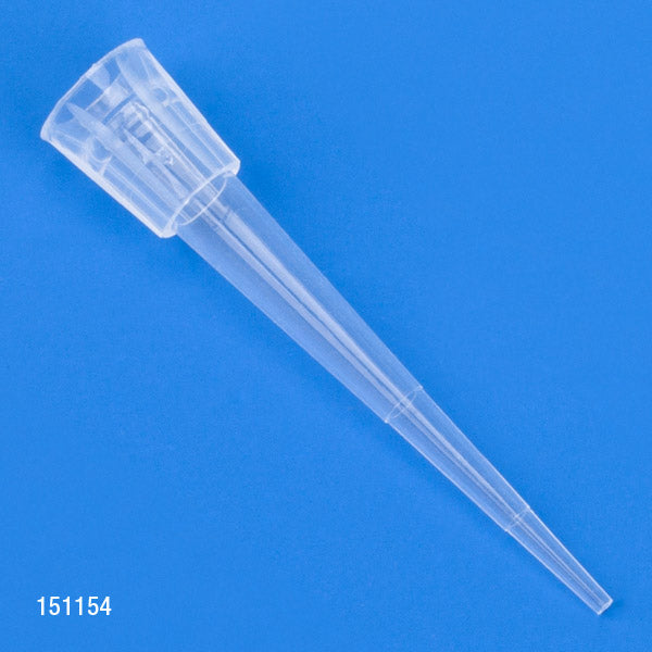 Certified Pipette Tips, 0.1-10uL, Universal, Natural, 31mm, Racked, 96/Rack, 10 Racks/Box