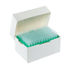 PosiStop Pipette tip, 200ul, Sterile, GreenRack, graduated, 96/rack, 10 racks box, 10 boxes case