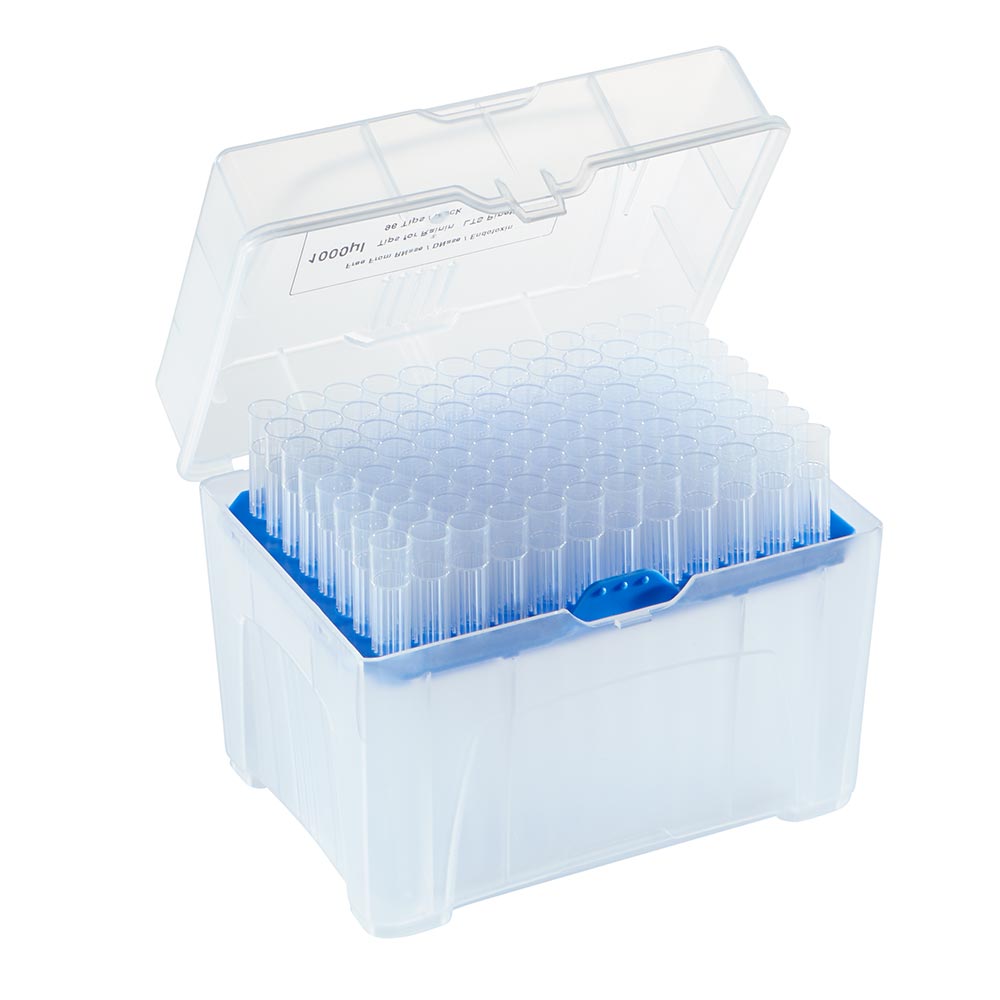 PosiStop Pipette tip, 1000ul, graduated, 96/rack, 6 racks box, 10 boxes case