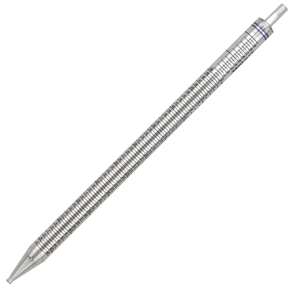 50mL, Serological Pipette, Diamond® Essentials™, PS, Standard Tip, 345mm, STERILE, Purple Striped, Individually Wrapped