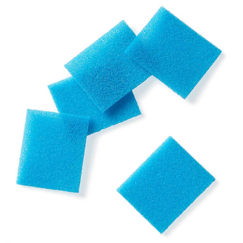 Biopsy Sponges for Cassettes, Foam, Blue, 30.2mm x 25.4mm x 2mm, 1000/Pack
