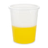 Container, Multi-Purpose, HDPE, Economy Style, 16oz (480mL), Separate LDPE Snap Lid, Natural