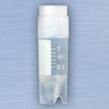 CryoClear Vials, 1.0mL, STERILE, External Threads, Attached Screwcap with Co-Molded Thermoplastic Elastomer (TPE) Sealing Layer, Conical Bottom, Self-Standing, Printed Graduations, Writing Space and Barcode