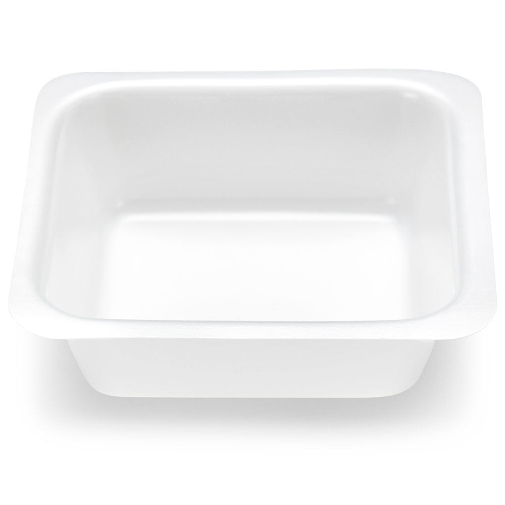 Square Weighing Boat, Anti-static, 80 x80 x 24mm, 100ml, Square Flat Bottom, White