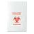 Autoclavable biohazard bag, 8x12", clear, 100/pack, 2 packs/case
