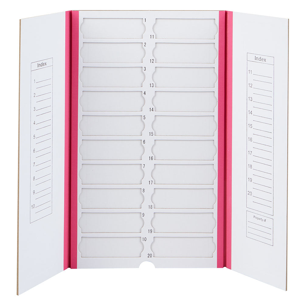 Slide Mailer, Cardboard, for 20 Slides, Pink