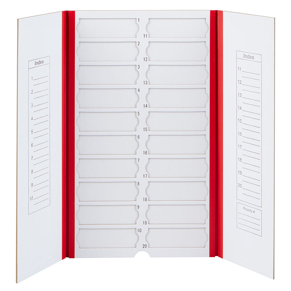 Slide Mailer, Cardboard, for 20 Slides, Red