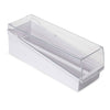 Slide Storage Box with Hinged Lid and Removable Draining Tray, 100-Place for up to 200 Slides, ABS, White
