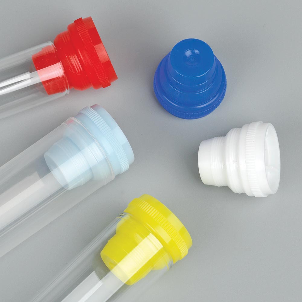 Cap, Plug, Multi-Fit for most 10mm, 12mm, 13mm and 16mm Tubes, Light Blue