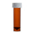 Transport Tube, 5mL, with Separate Screw Cap, AMBER, PP, Conical Bottom, Self-Standing, Molded Graduations
