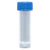 Transport Tube, 5mL, with Separate Blue Screw Cap, PP, Conical Bottom, Self-Standing, Molded Graduations