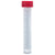 Transport Tube, 10mL, with Separate Red Screw Cap, PP, Conical Bottom, Self-Standing, Molded Graduations