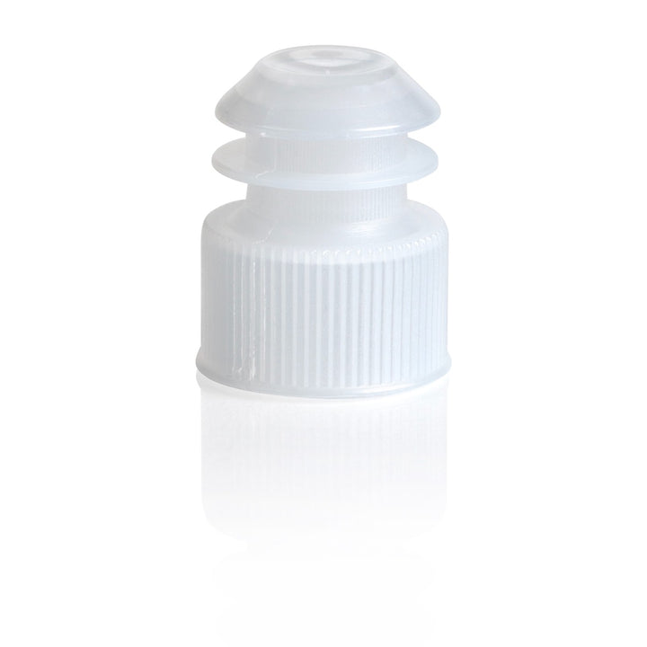 17mm flange plug cap, white
