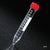 Centrifuge Tube, 15mL, Attached Red Screw Cap, PS, Printed Graduations, STERILE, Racked.  50/Rack, 10 Racks/Case
