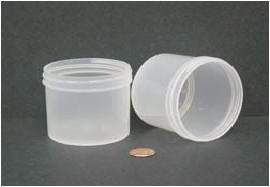 Jar, Wide Mouth, 90mL (3oz), PP, 58mm Opening, 1 15/16 x 2
