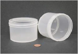 Jar, Wide Mouth, 240mL (8oz), PP, 89mm Opening, 3 3/16 x 2 3/8"   (Screw Cap Packaged Separately)