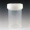 Container: Tite-Rite, 90mL (3oz), PP, 48mm Opening, Graduated, with Separate White Screwcap